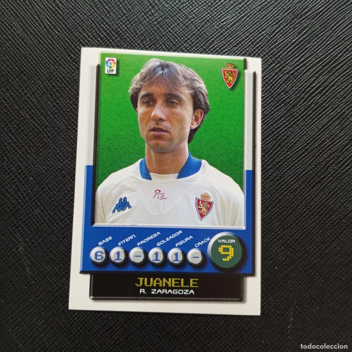 Cromos de F&uacute;tbol: 395 JUANELE ZARAGOZA PANINI 2001 2002 CROMO FUTBOL 01 02 LIGA - SIN PEGAR - A208 PG190