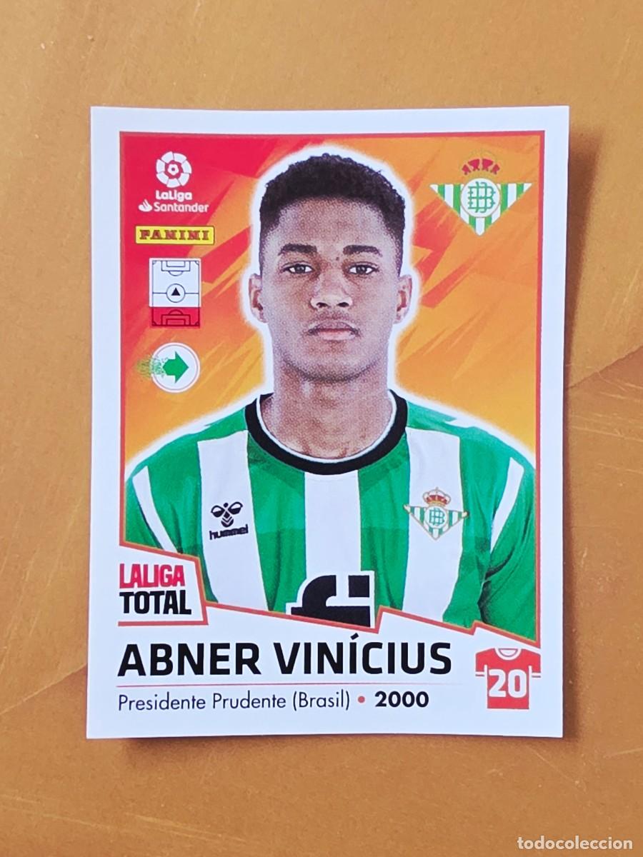 Cromos de F&uacute;tbol: 98 Abner Vin&iacute;cius, Real Betis, Panini LaLiga Total 2022 2023 22 23, la liga