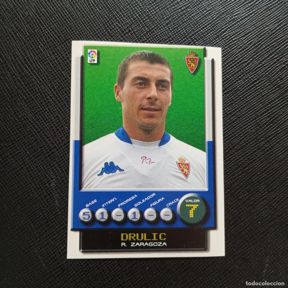 Cromos de F&uacute;tbol: 400 DRULIC ZARAGOZA PANINI 2001 2002 CROMO FUTBOL 01 02 LIGA - SIN PEGAR - A208 PG199
