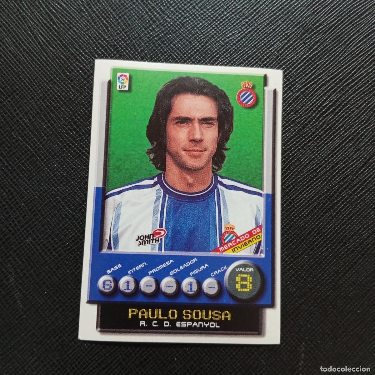 Cromos de F&uacute;tbol: 404 PAULO SOUSA ESPA&Ntilde;OL PANINI 2001 2002 01 02 - SIN PEGAR - A208 PG199 MERCADO DE INVIERNO