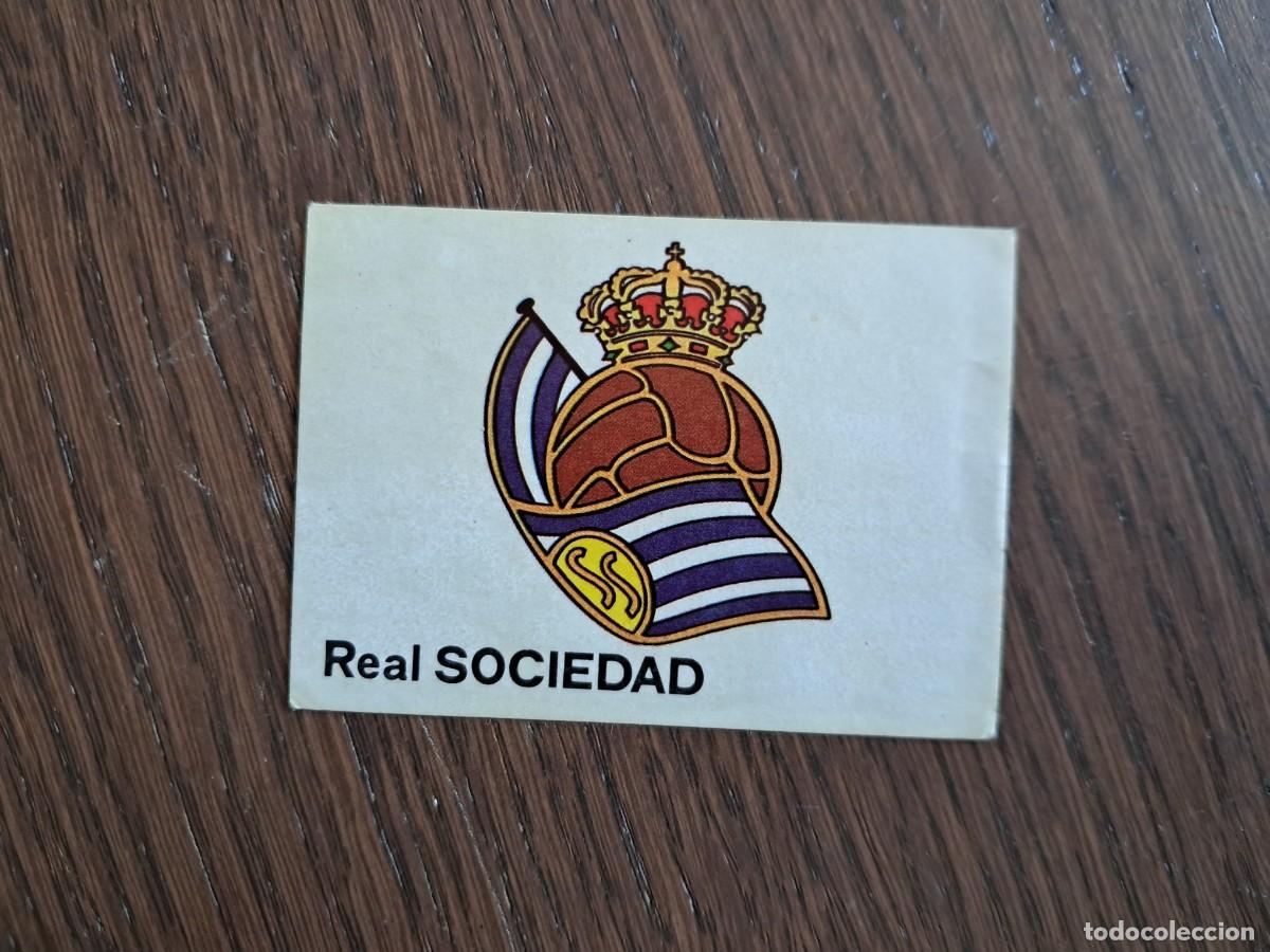 Cromos de F&uacute;tbol: CROMO DE F&Uacute;TBOL ESCUDO REAL SOCIEDAD, SIN PEGAR N&ordm; 79 LIGA MAGA 1983-1984/83-84 DE MAGA