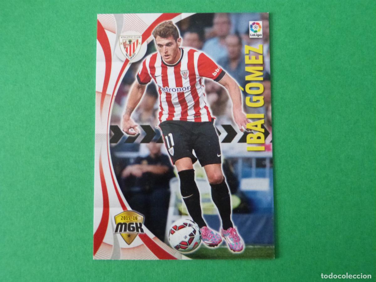 Cromos de F&uacute;tbol: TRADING CARD FUTBOL IBAI GOMEZ ATH. BILBAO N&ordm; 21 LIGA MEGACRACKS 2015-2016/15-16 PANINI