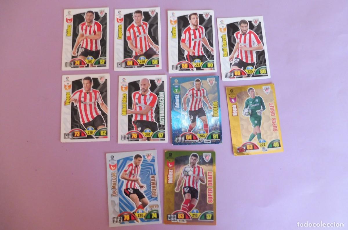 Cromos de F&uacute;tbol: 10 CROMOS PANINI ADRENALYN - LIGA SANTANDER 2017/18 - ATLETIC BILBAO. - ver descripci&oacute;n y fotos