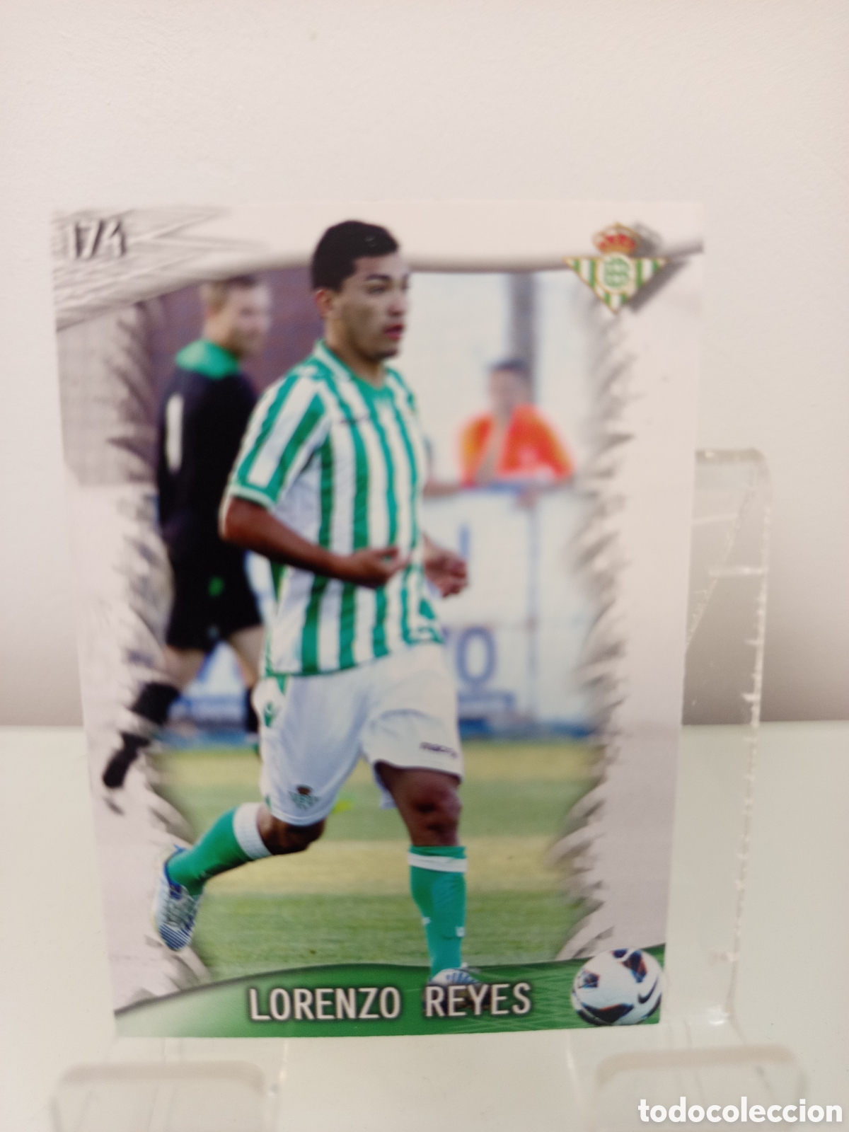 Cromos de F&uacute;tbol: ❇️ CROMO CARD ⚽ LORENZO REYES BETIS 174 FICHAS LIGA QUIZ GAME 2014 13 14 2013 2014 MUNDICROMO ❇️