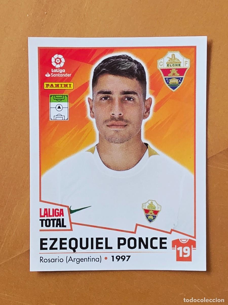Cromos de F&uacute;tbol: 174 Ezequiel Ponce, Elche CF, Panini LaLiga Total 2022 2023 22 23, la liga