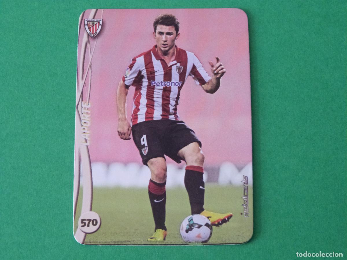 Cromos de F&uacute;tbol: TRADING CARD FUTBOL LAPORTE ATH. BILBAO BRILLO LISO N&ordm; 570 FICHAS LIGA MUNDICROMO 2014-2015/14-15