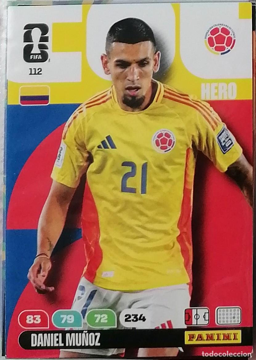 Figurine di Calcio: 112 DANIEL MU&Ntilde;OZ Hero World Cup 2026 Adrenalyn XL Panini