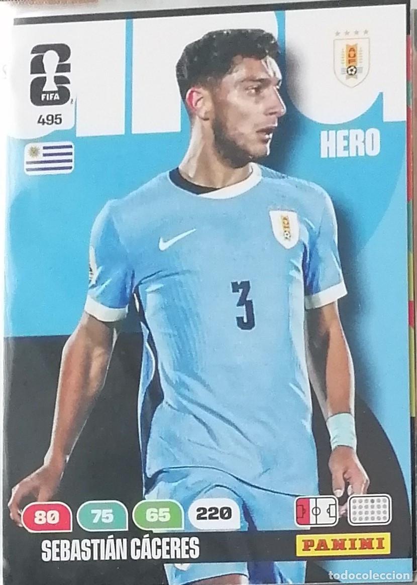 Cromos de F&uacute;tbol: 495 SEBASTIAN CACERES Hero World Cup 2026 Adrenalyn XL Panini