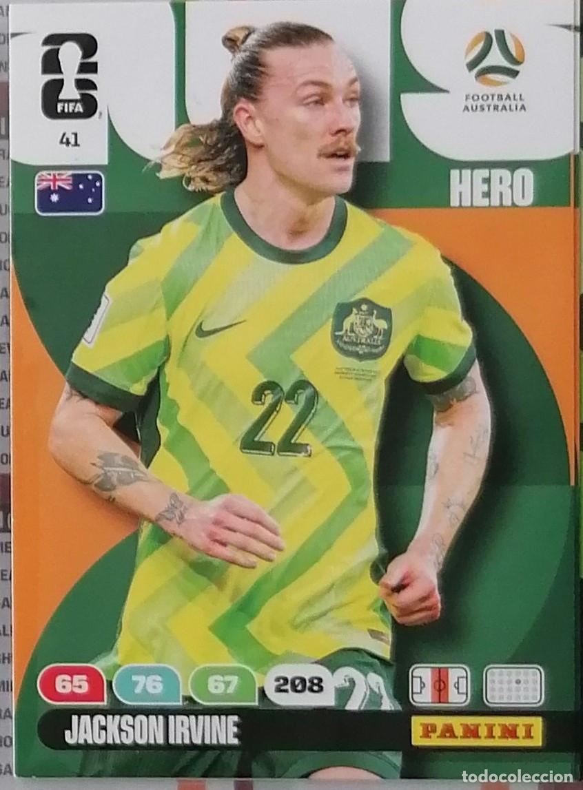 Cromos de F&uacute;tbol: 41 JACKSON IRVINE Hero World Cup 2026 Adrenalyn XL Panini