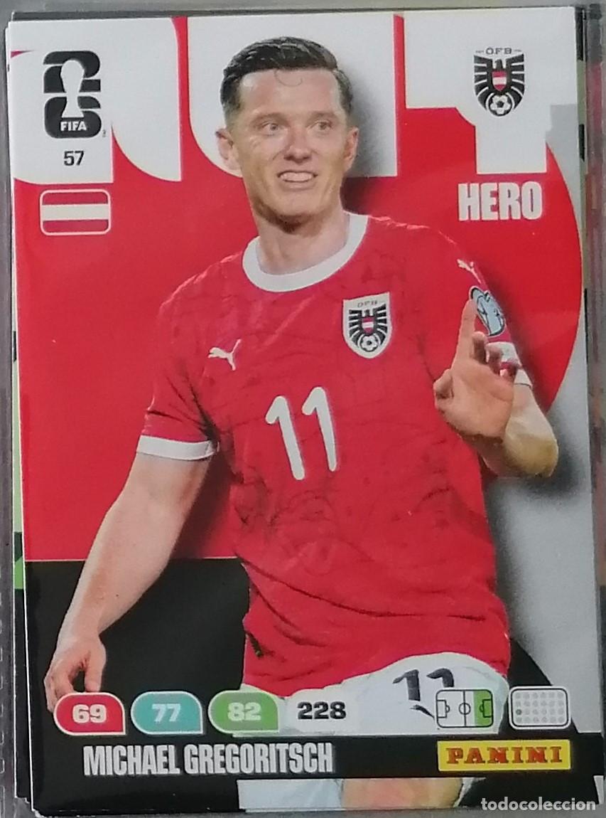 Cromos de F&uacute;tbol: 57 MICHAEL GREGORITSCH Hero World Cup 2026 Adrenalyn XL Panini