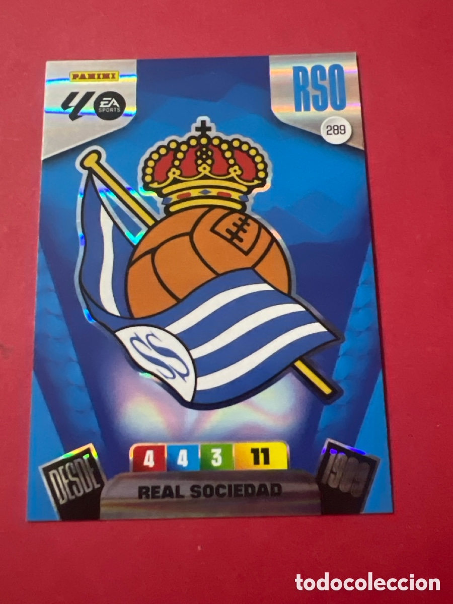 Cromos de F&uacute;tbol: C267. 289 ESCUDO (Real Sociedad). Liga 2025 2026 25 26 Adrenalyn XL (Panini)
