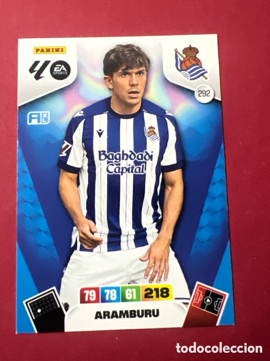 Cromos de F&uacute;tbol: C272. PANINI ADRENALYN XL LIGA EA SPORTS 2025-2026 25-26 &ndash; N&ordm; 292 &ndash; Jon Aramburu Real Sociedad