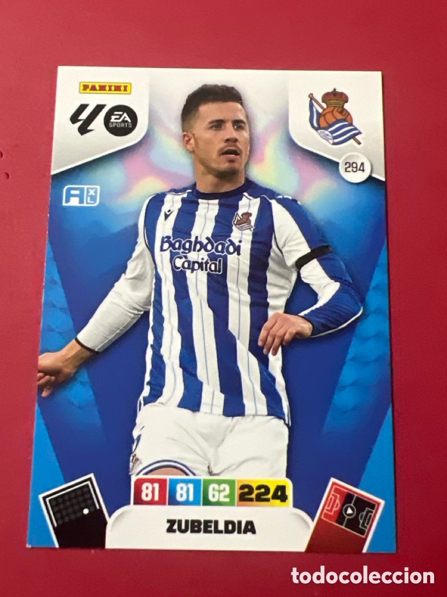 Cromos de F&uacute;tbol: C277. CARD ADRENALYN XL PANINI 2025-2026 25 26 REGULAR ZUBELDIA REAL SOCIEDAD 294