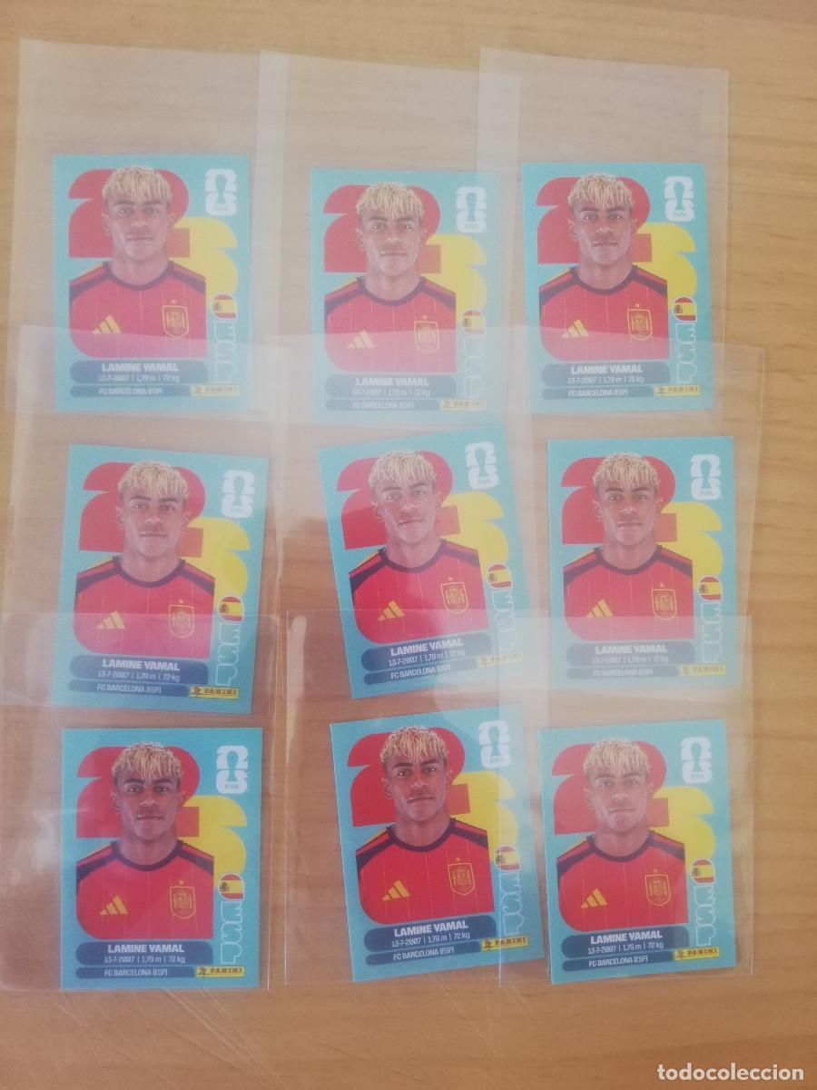 Cromos de F&uacute;tbol: Lamine Yamal (x9) Sticker ESP15 Mundial 2026