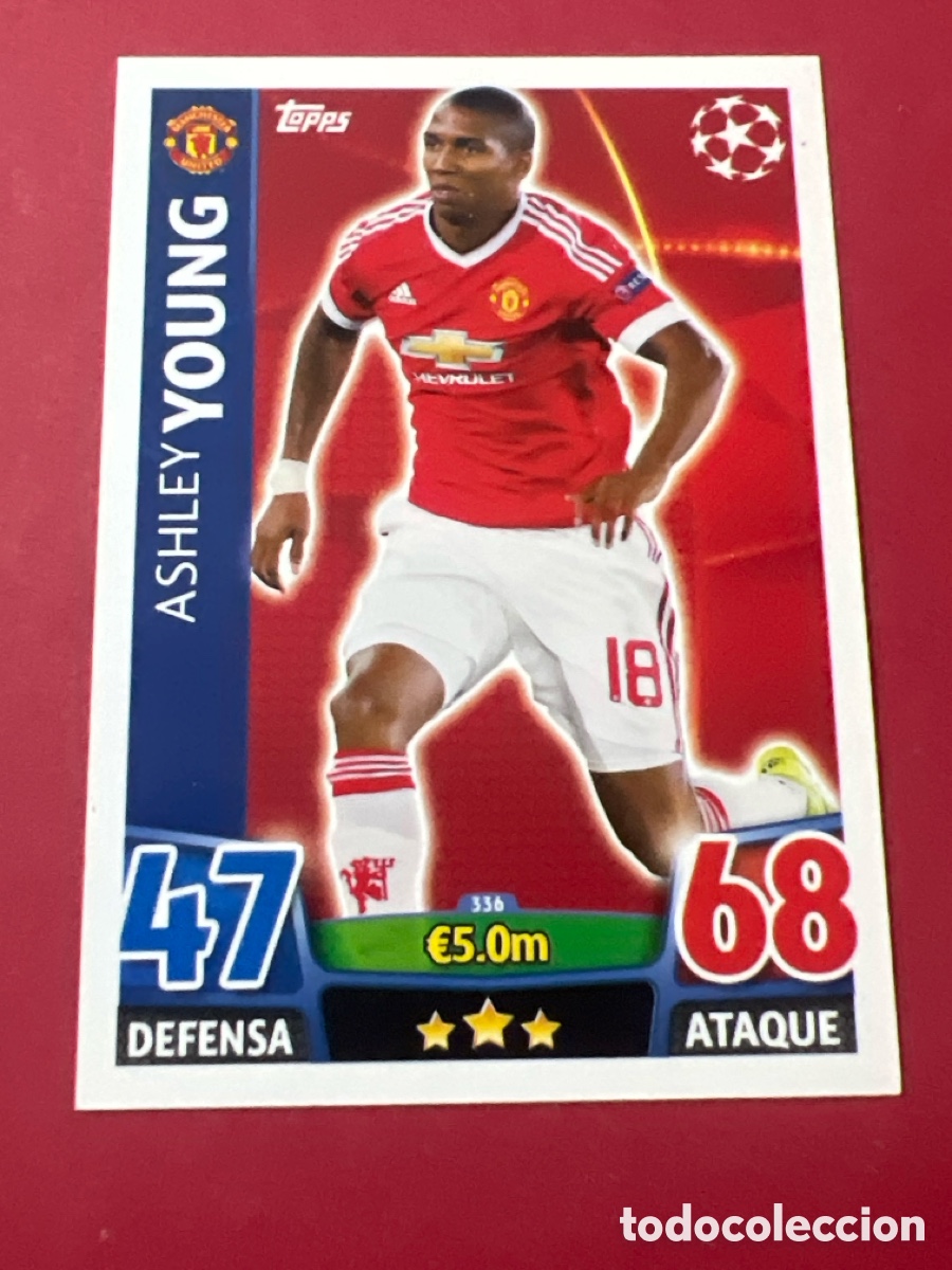 Cromos de f&uacute;tbol: C284. 336 YOUNG MANCHESTER UNITED TOPPS MATCH ATTAX 2015 2016 CROMO 15 16 FUTBOL