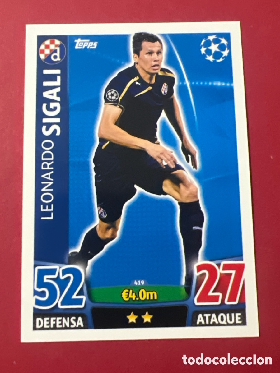 Cromos de f&uacute;tbol: C286. 419 SIGALI DINAMO ZAGREB TOPPS MATCH ATTAX 2015 2016 CROMO 15 16 FUTBOL