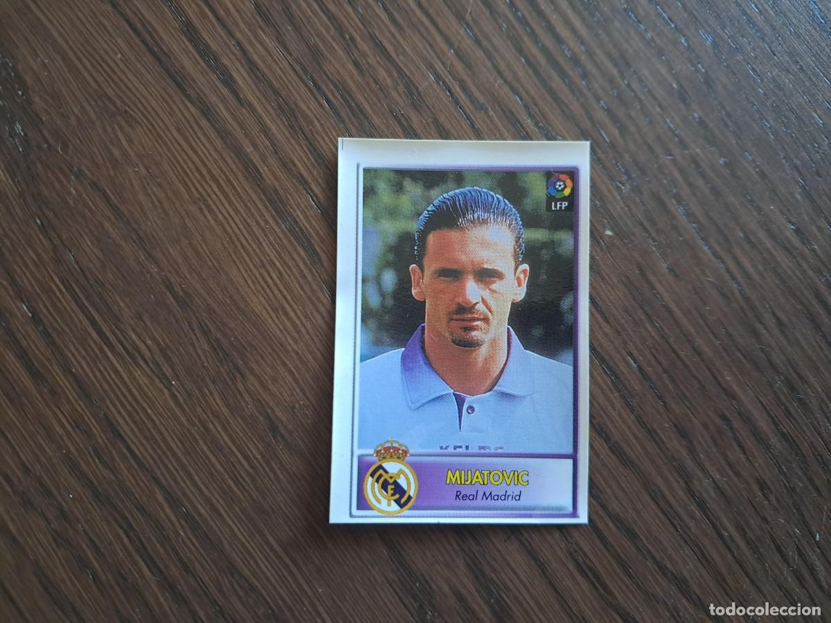 Cromos de Futebol: cromo adhesivo de futbol de bollycao, liga 97-98 n&ordm; 109, Mijatovic, Real Madrid, sin pegar.