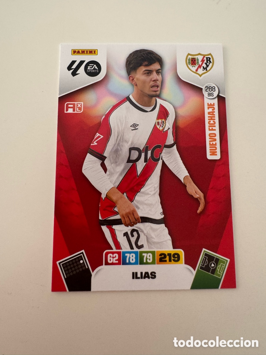 Cromos de F&uacute;tbol: PANINI ADRENALYN XL LIGA 2025-2026 25-26 &ndash; Ilias Akhomach Rayo Vallecano N&ordm; 288 BIS