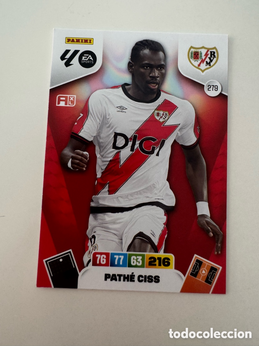Cromos de F&uacute;tbol: PANINI ADRENALYN XL LIGA 2025-2026 25-26 &ndash; Path&eacute; Ciss Rayo Vallecano N&ordm; 279