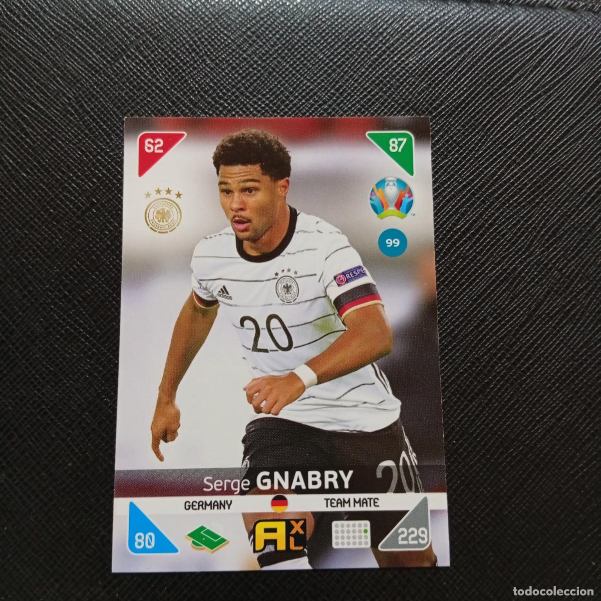 Cromos de F&uacute;tbol: 99 GNABRY ALEMANIA PANINI ADRENALYN XL UEFA EURO 2020 CROMO FUTBOL KICK OFF 2021 - A209 PG3