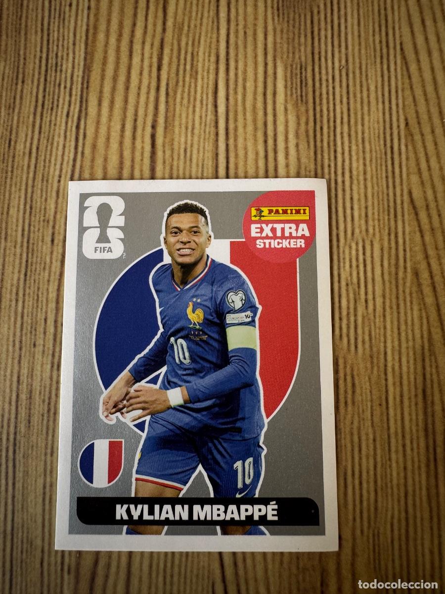 Cromos de F&uacute;tbol: Extra sticker plateado mbappe