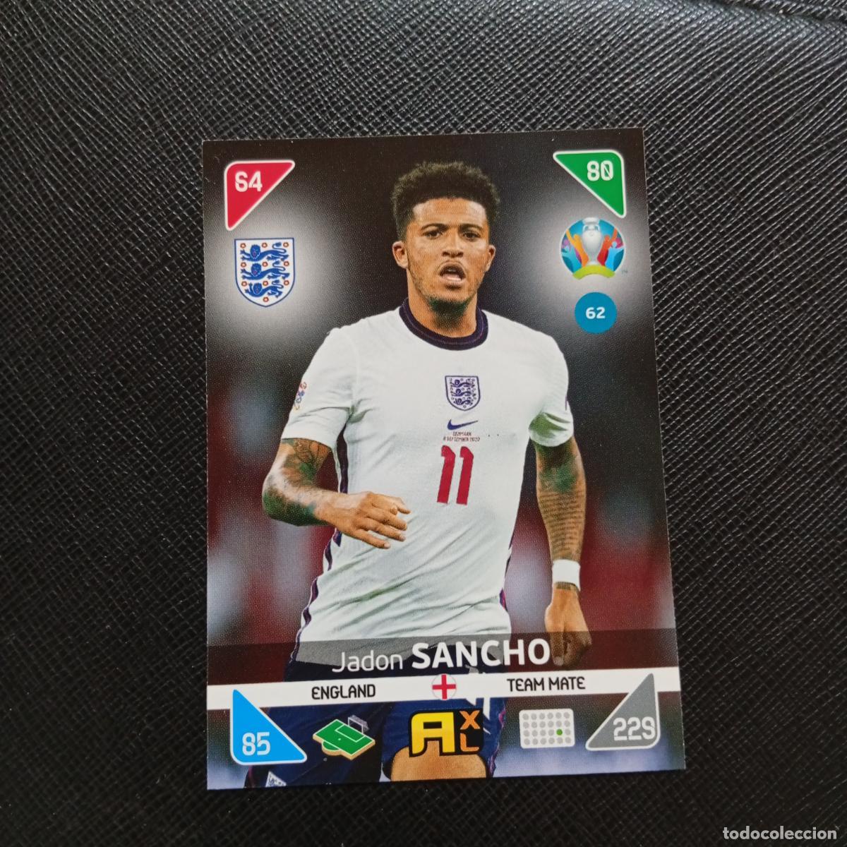 Cromos de F&uacute;tbol: 62 SANCHO INGLATERRA PANINI ADRENALYN XL UEFA EURO 2020 CROMO FUTBOL KICK OFF 2021 - A209 PG4