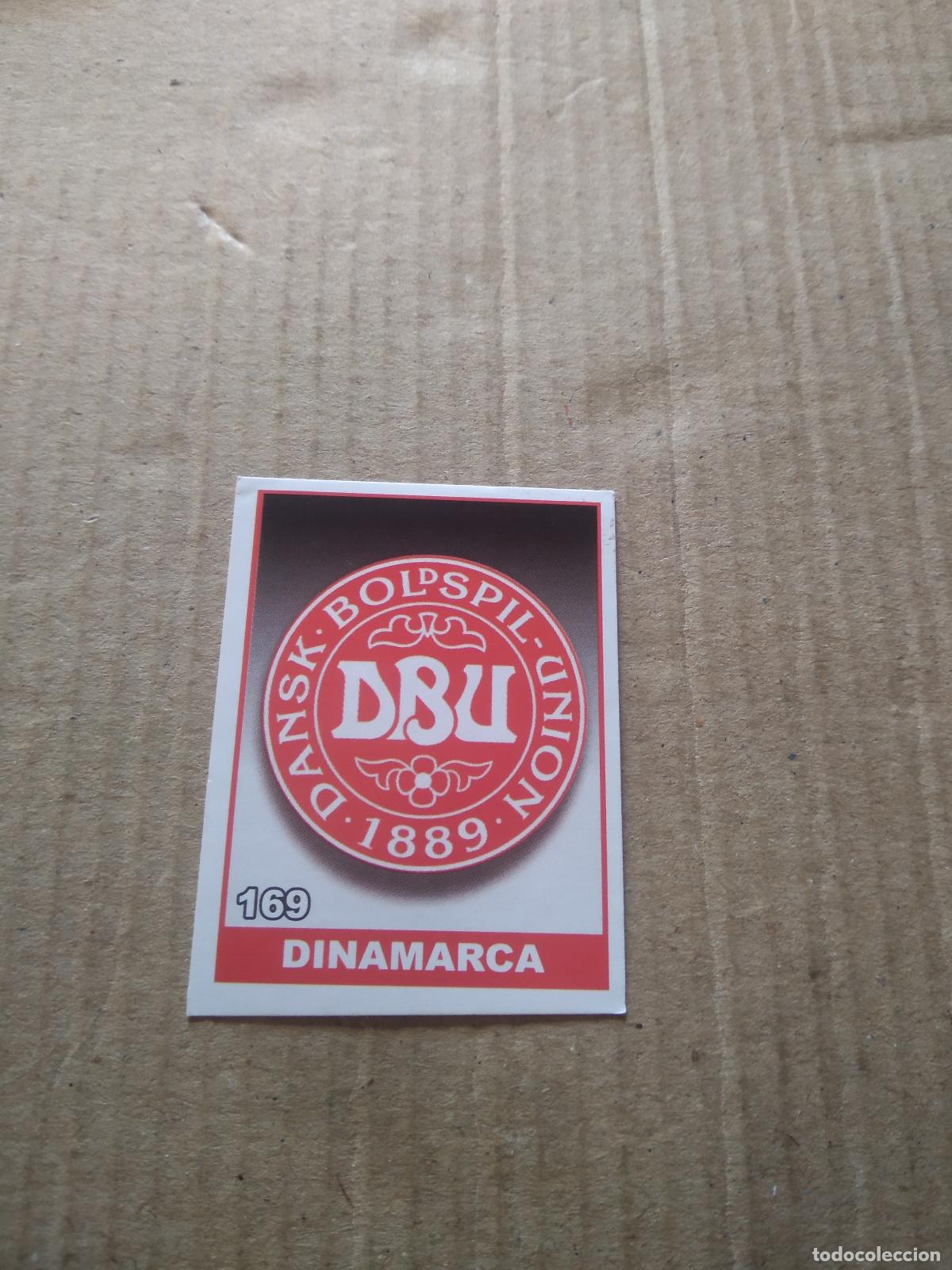 Fu&szlig;ball-Sticker: 169 ESCUDO DINAMARCA CROMO FUTBOL MUNDIAL 2022 WORLD CUP COPA DEL MUNDO EDITADO EN BRASIL