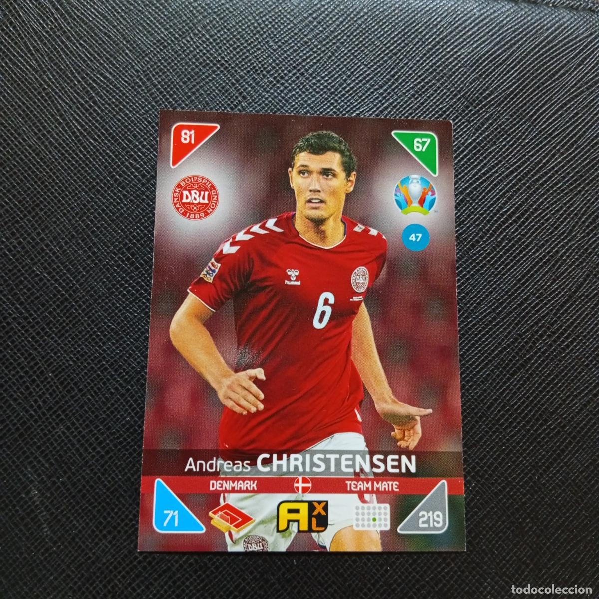Fu&szlig;ball-Sticker: 47 CHRISTENSEN DINAMARCA PANINI ADRENALYN XL UEFA EURO 2020 CROMO FUTBOL KICK OFF 2021 - A209 PG5
