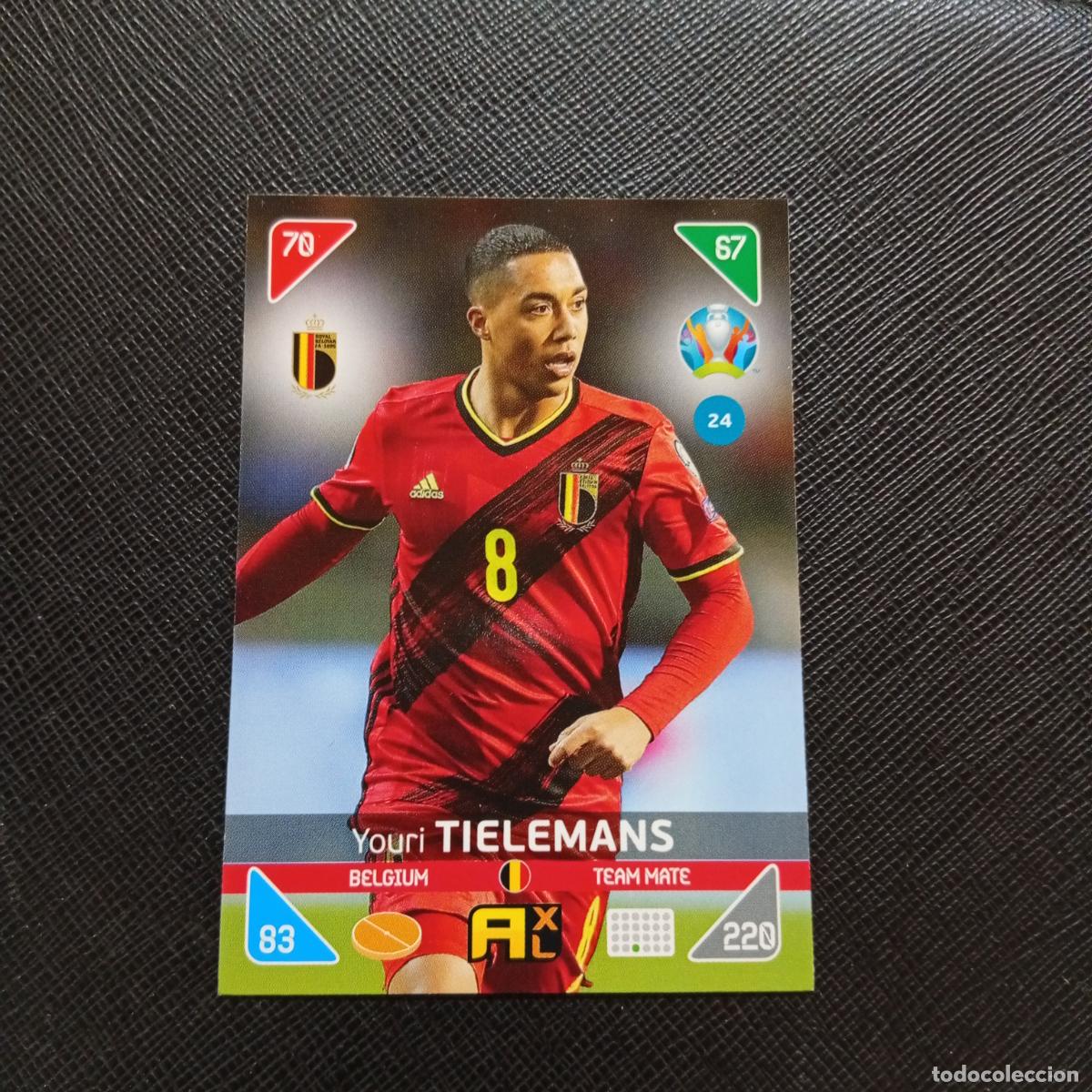 Fu&szlig;ball-Sticker: 24 TIELEMANS BELGICA PANINI ADRENALYN XL UEFA EURO 2020 CROMO FUTBOL KICK OFF 2021 - A209 PG5