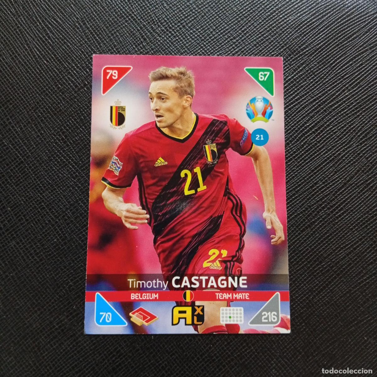 Fu&szlig;ball-Sticker: 21 CASTAGNE BELGICA PANINI ADRENALYN XL UEFA EURO 2020 CROMO FUTBOL KICK OFF 2021 - A209 PG5