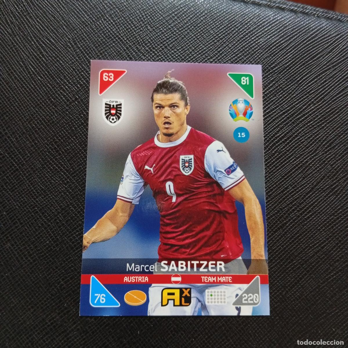 Fu&szlig;ball-Sticker: 15 SABITZER AUSTRIA PANINI ADRENALYN XL UEFA EURO 2020 CROMO FUTBOL KICK OFF 2021 - A209 PG6