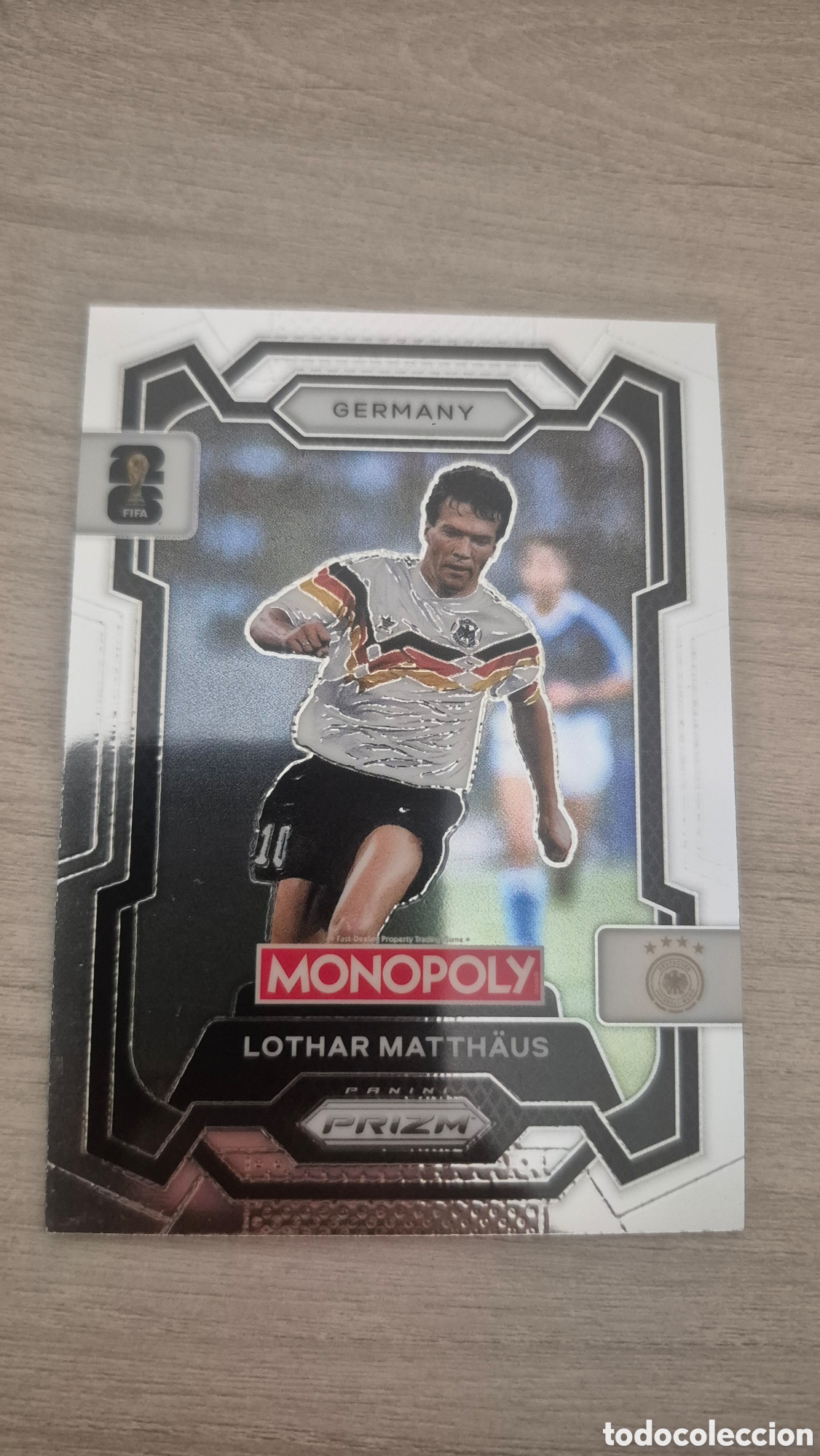 Cromos de f&uacute;tbol: Lothar Mattha&uuml;s Panini Monopoly Prizm FIFA World Cup 2026