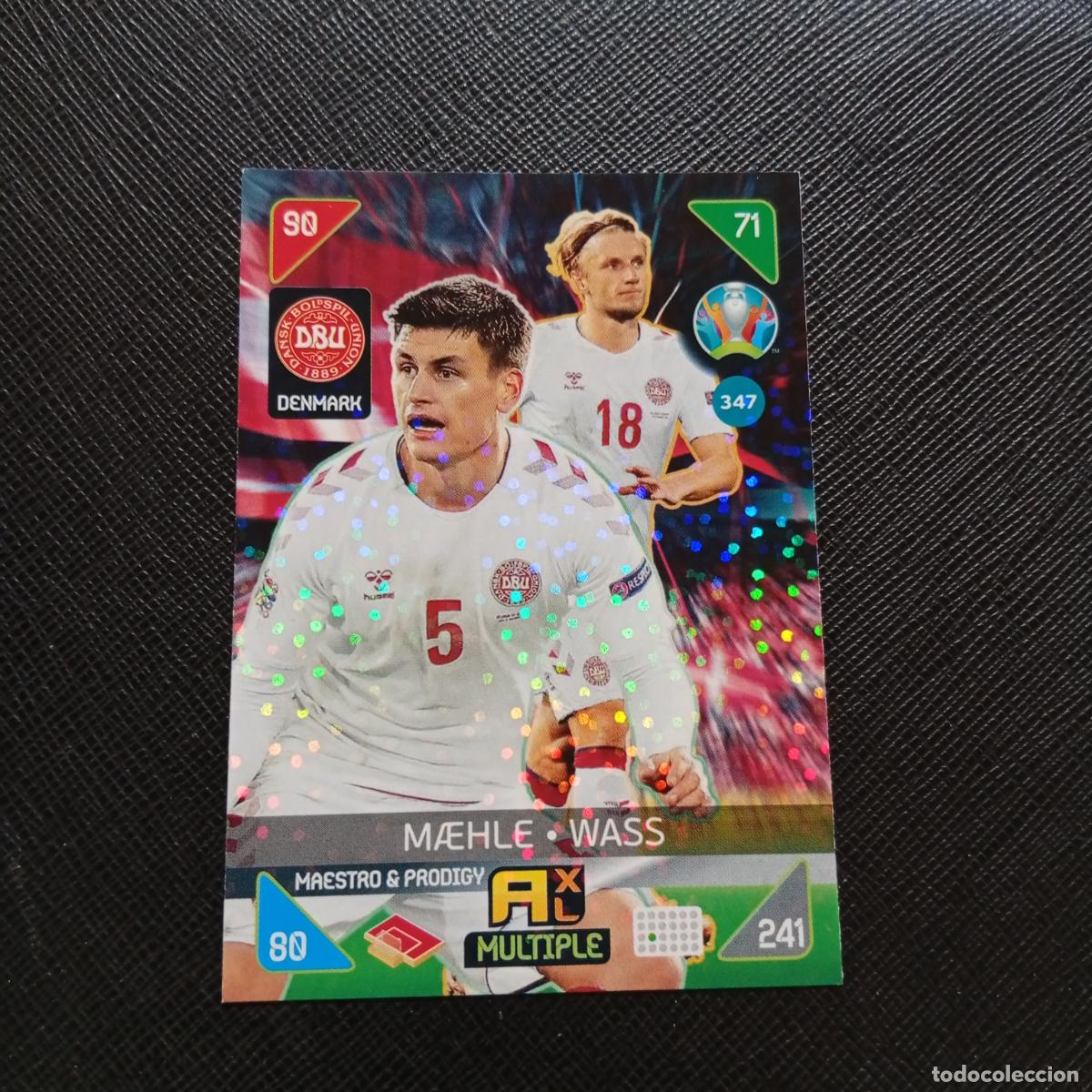 Cromos de f&uacute;tbol: 347 MAEHLE WASS DINAMARCA PANINI ADRENALYN XL UEFA EURO 2020 CROMO FUTBOL KICK OFF 2021 - A209 PG7