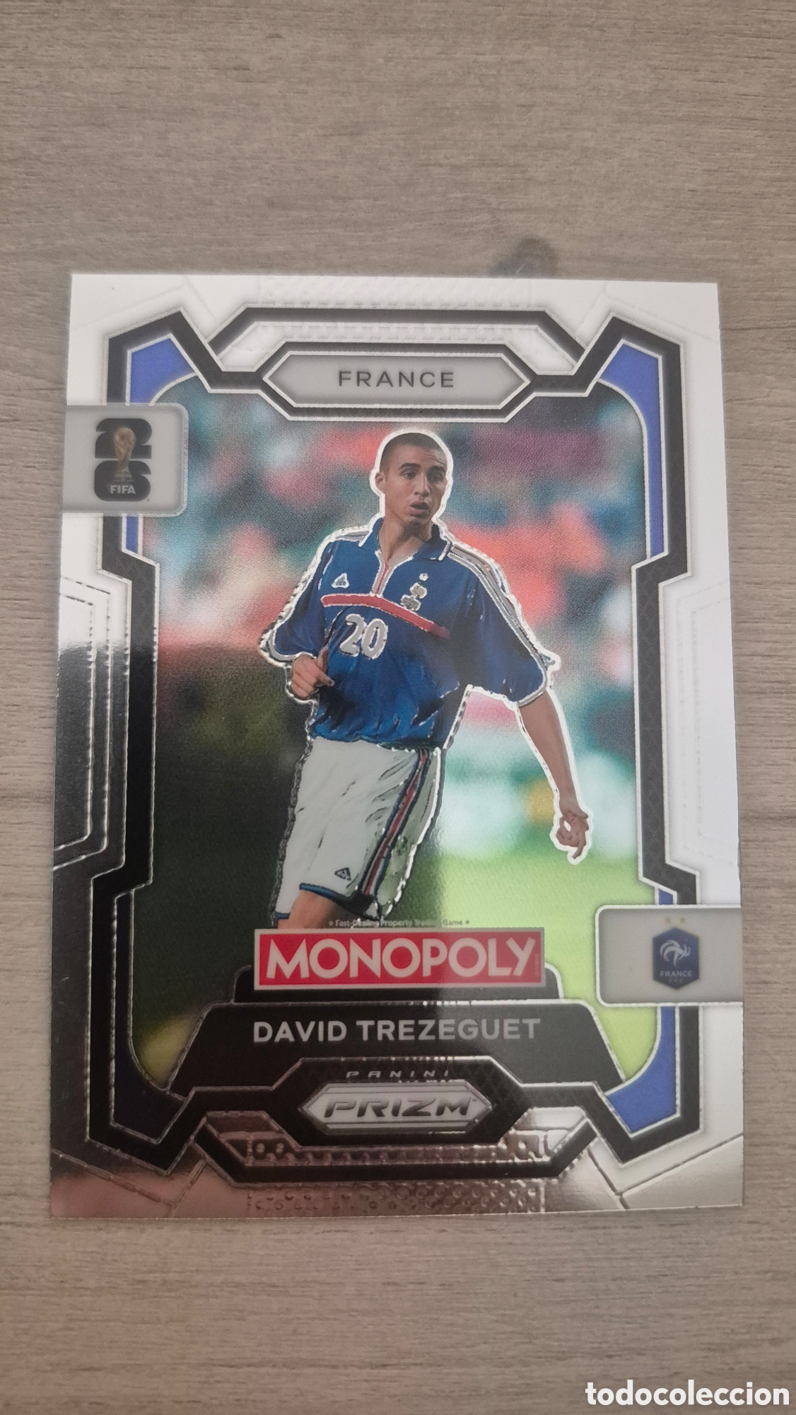 Cromos de f&uacute;tbol: David Trezeguet Panini Monopoly Prizm FIFA World Cup 2026