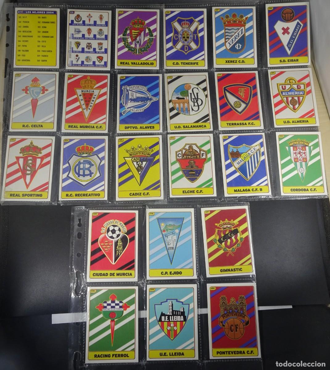 Cartes &agrave; collectionner de Football: LOTE DE 24 CROMOS DE ESCUDOS SEGUNDA DIVISI&Oacute;N ,MUNDICROMO 2004-2005 LAS FICHAS DE LA LIGA, VER FOTOS