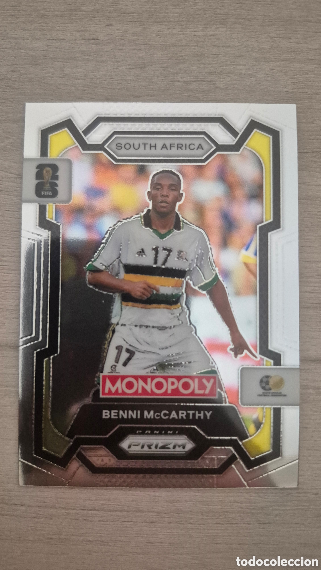 Cromos de f&uacute;tbol: Benni McCarthy Panini Monopoly Prizm FIFA World Cup 2026