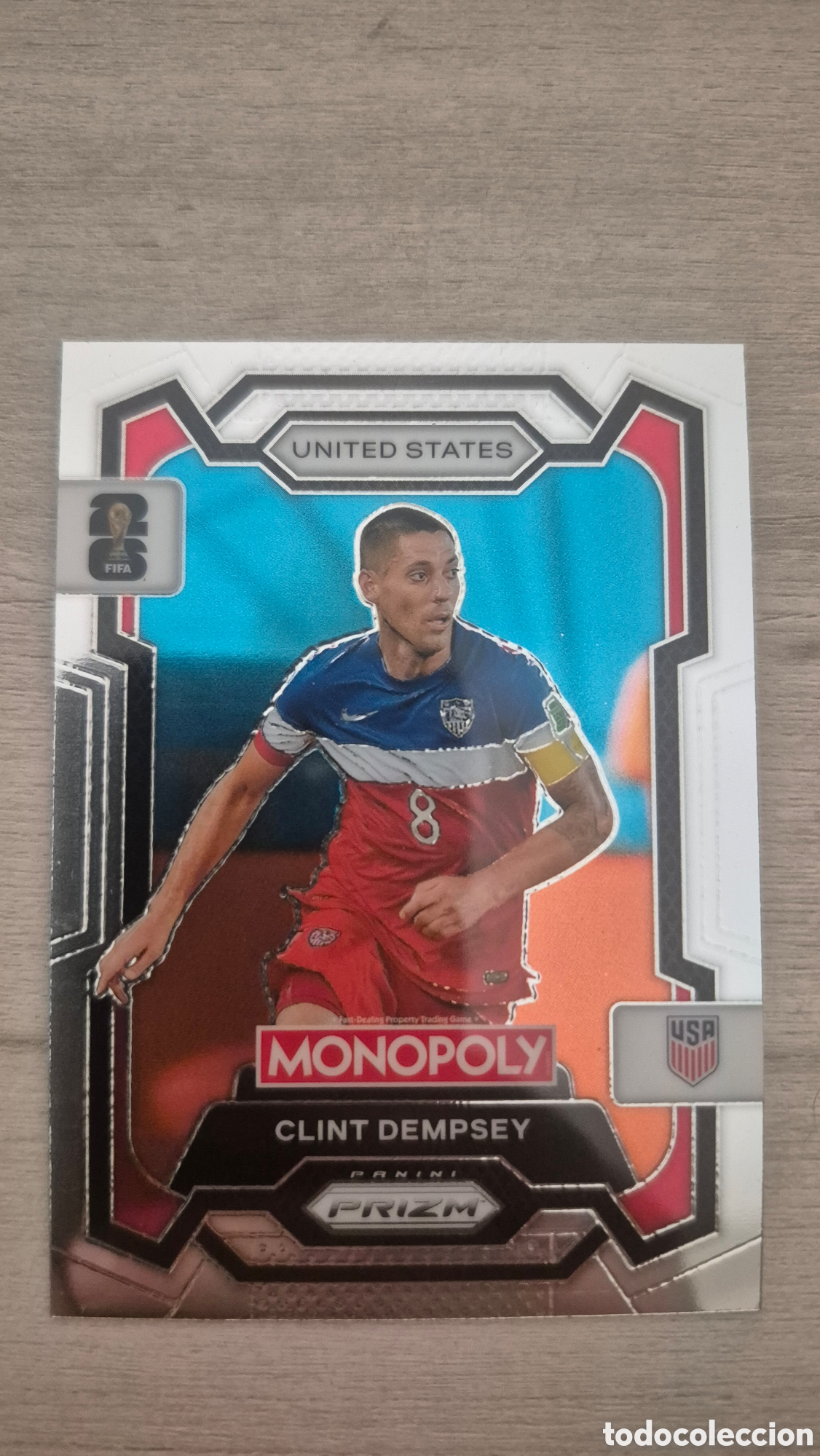 Cromos de f&uacute;tbol: Clint Dempsey Panini Monopoly Prizm FIFA World Cup 2026