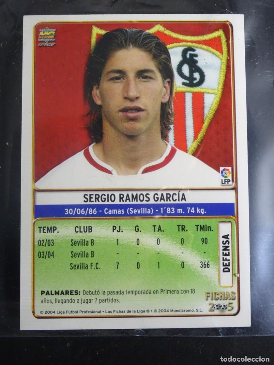 Cartes &agrave; collectionner de Football: CROMO SERGIO RAMOS, ROOKIE 144 ,MUNDICROMO 2004-2005 LAS FICHAS DE LA LIGA, VER FOTOS