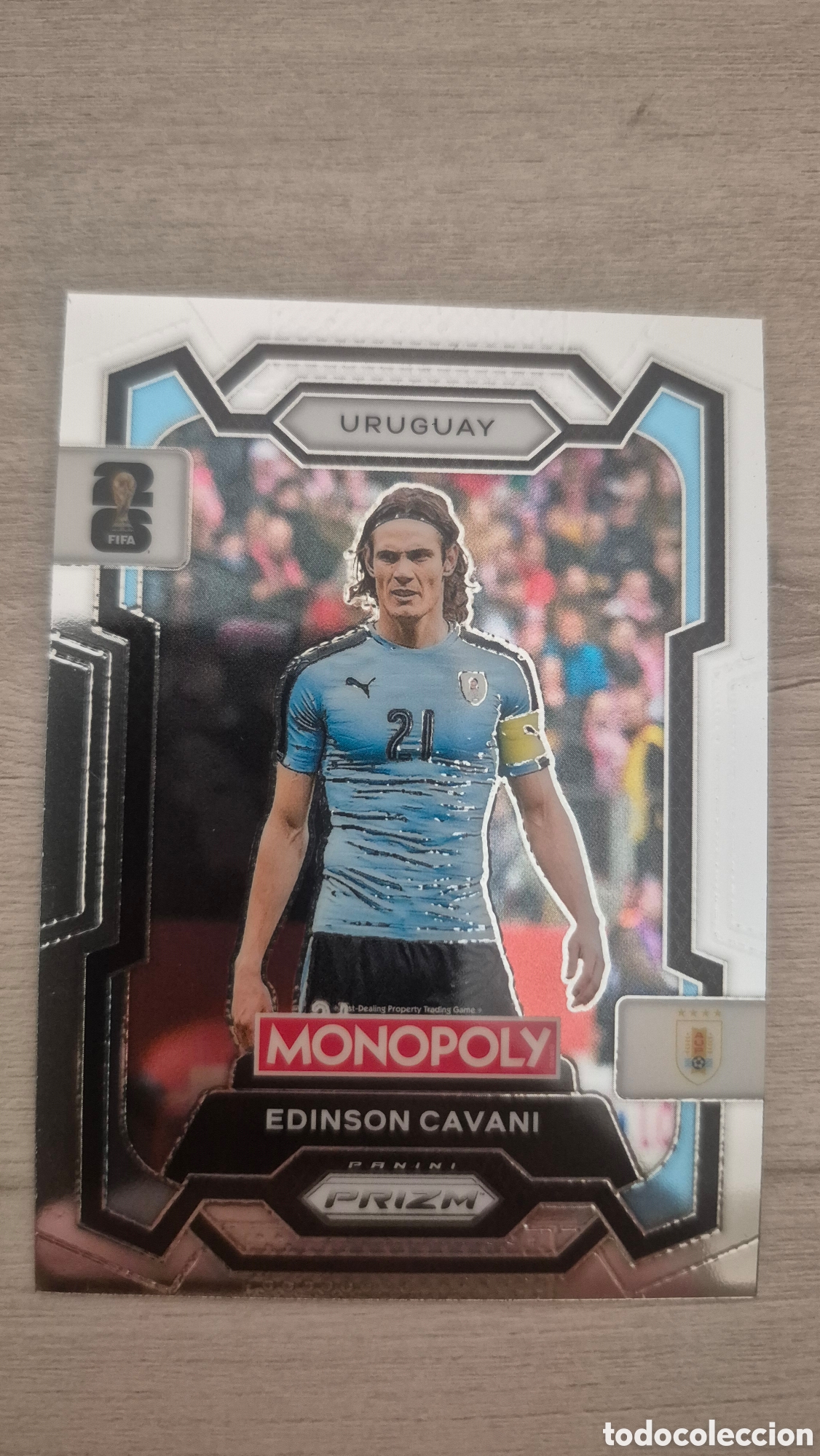 Cromos de f&uacute;tbol: Edinson Cavani Panini Monopoly Prizm FIFA World Cup 2026