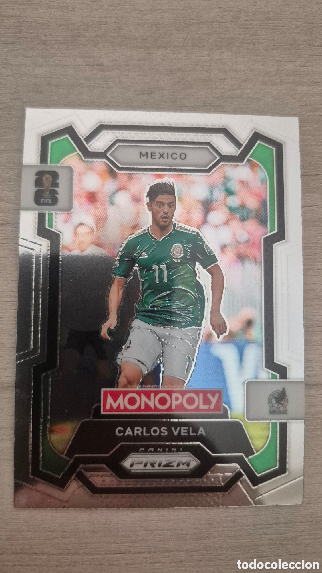 Cromos de F&uacute;tbol: Carlos Vela Panini Monopoly Prizm FIFA World Cup 2026