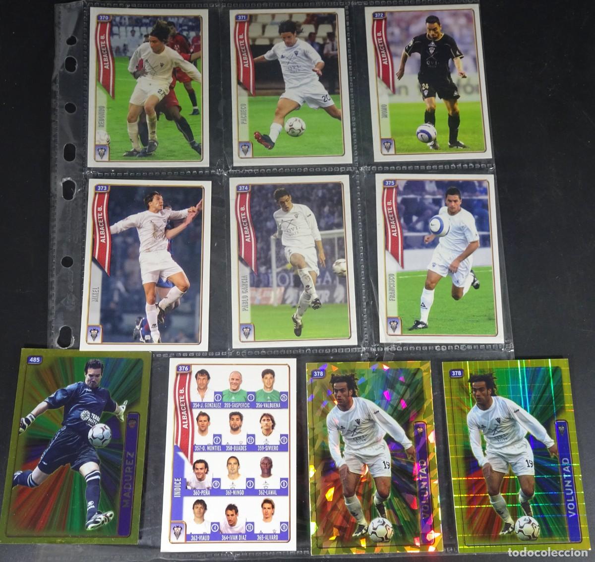 Cromos de F&uacute;tbol: LOTE DE 10 CROMOS DEL ALBACETE ,MUNDI CROMO 2004-2005 LAS FICHAS DE LA LIGA, VER FOTOS