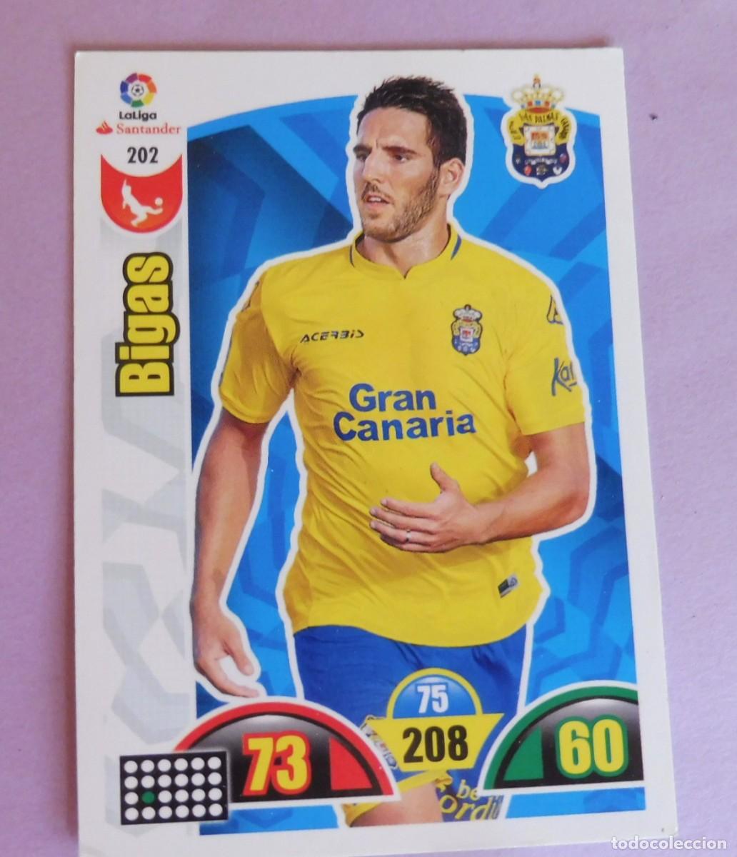 Cromos de F&uacute;tbol: CROMOS PANINI ADRENALYN - LIGA SANTANDER 2017/18 - N&Uacute;M 202 - BIGAS