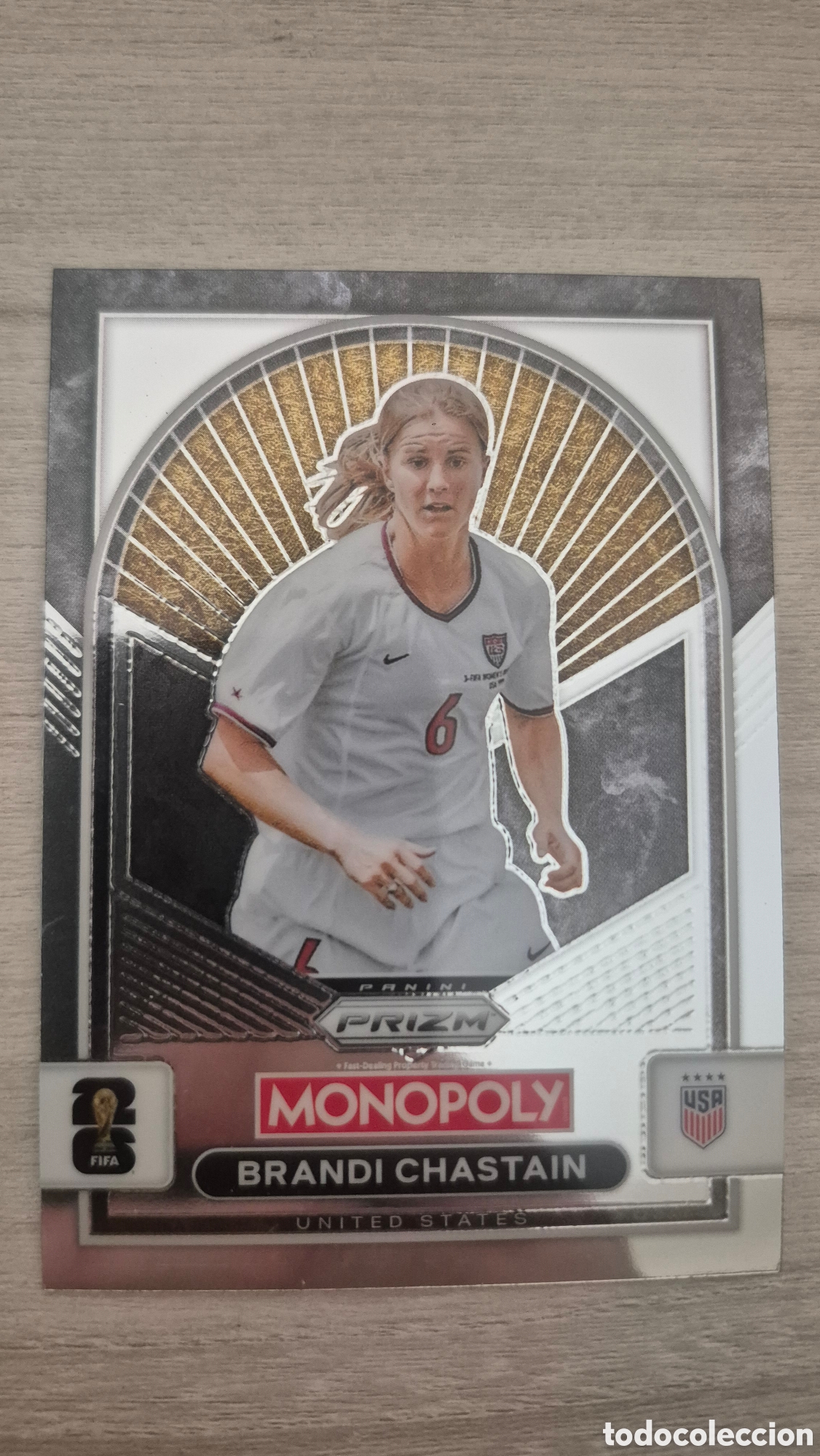Cromos de F&uacute;tbol: Brandi Chastain Panini Monopoly Prizm FIFA World Cup 2026