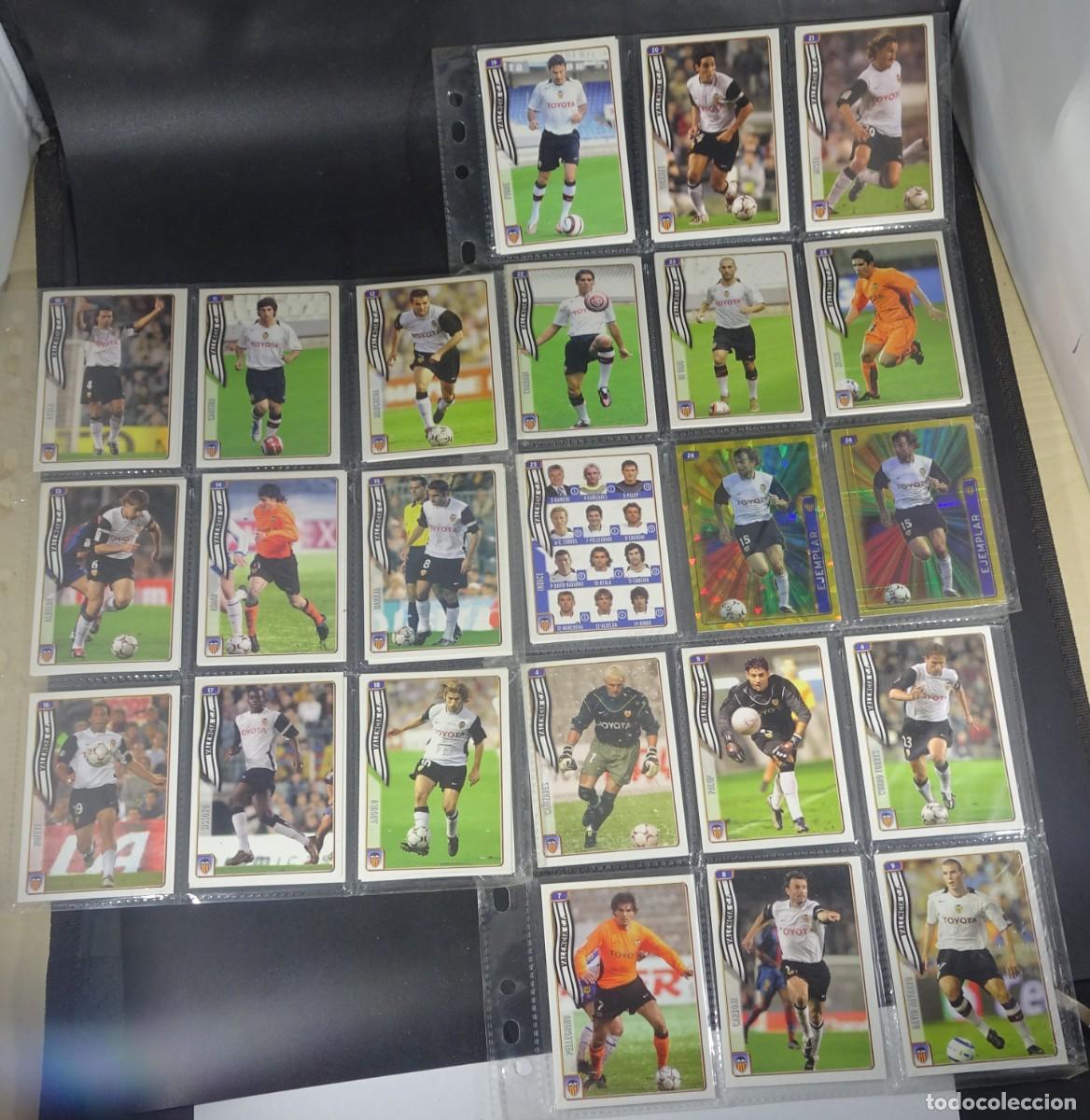 Cromos de F&uacute;tbol: LOTE DE 24 CROMOS DEL VALENCIA ,MUNDI CROMO 2004-2005 LAS FICHAS DE LA LIGA, VER FOTOS