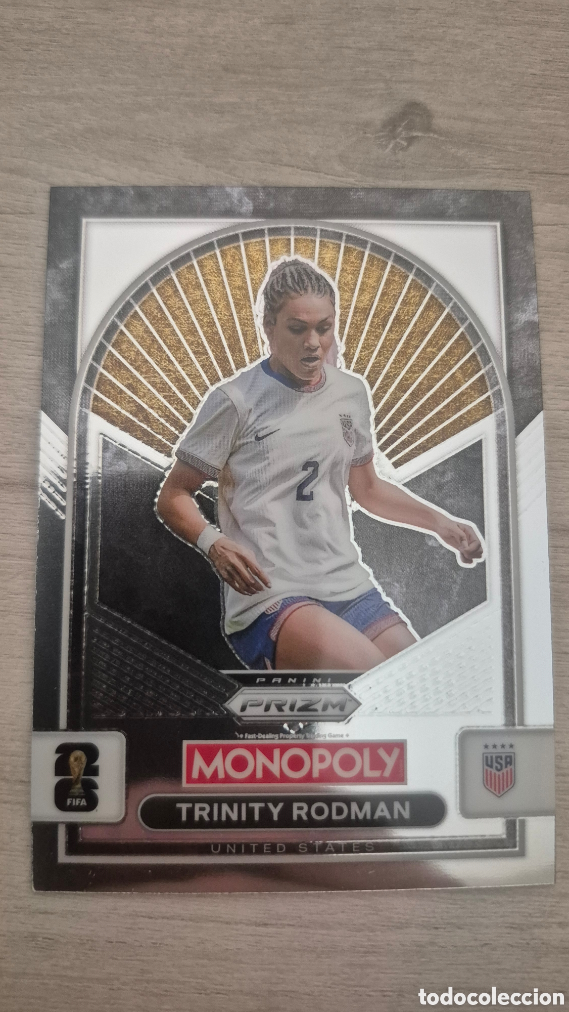 Cromos de F&uacute;tbol: Trinity Rodman Panini Monopoly Prizm FIFA World Cup 2026