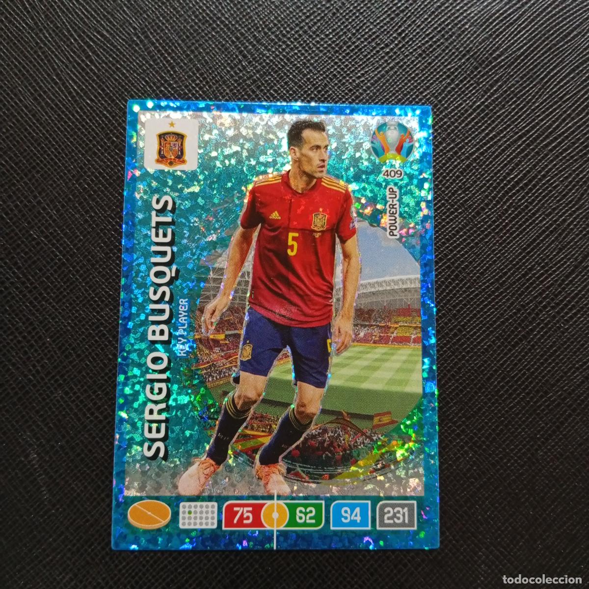 Cromos de F&uacute;tbol: 409 SERGIO BUSQUETS ESPA&Ntilde;A PANINI ADRENALYN XL UEFA EURO 2020 CROMO FUTBOL 20- A209 PG8