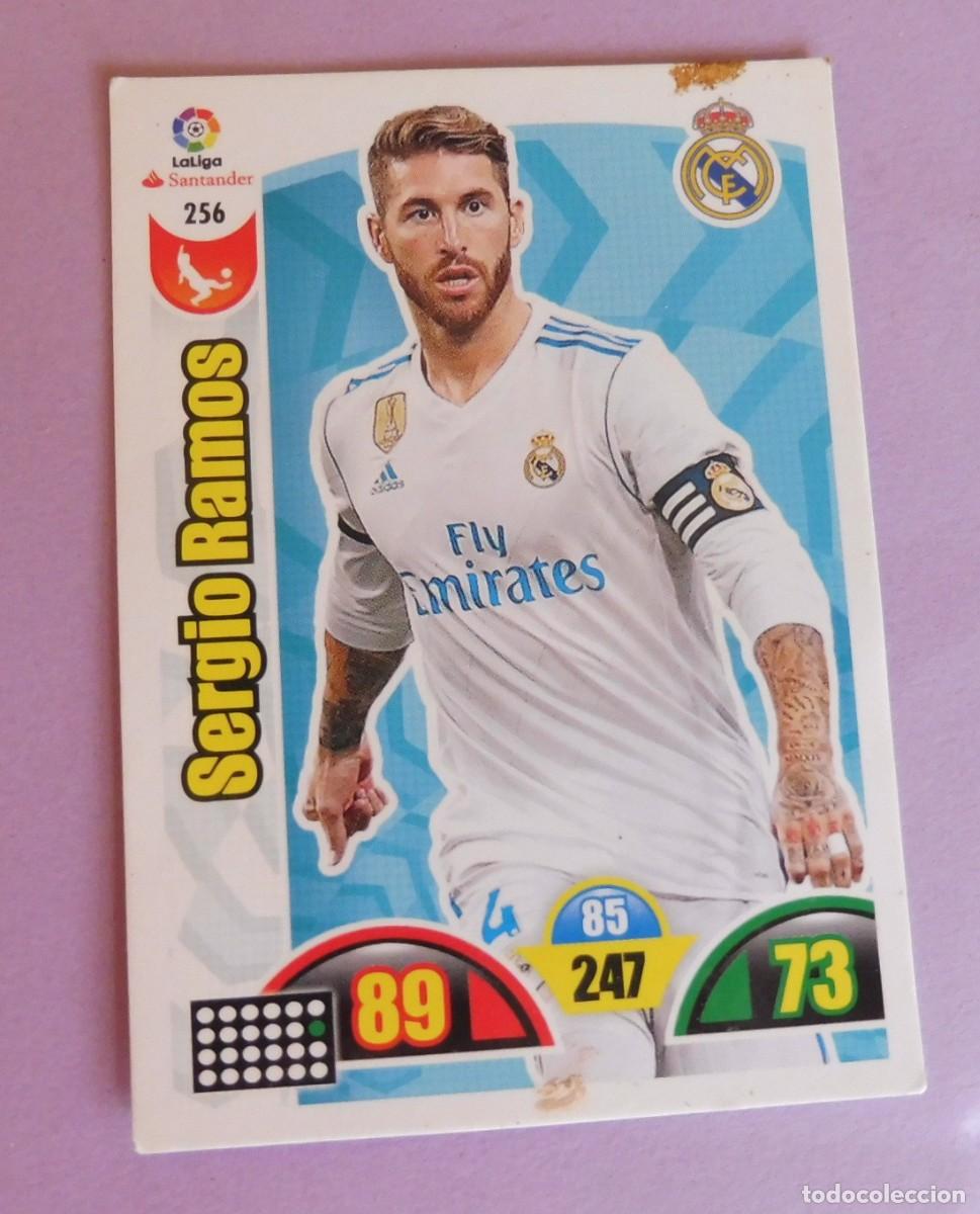 Cromos de F&uacute;tbol: CROMOS PANINI ADRENALYN - LIGA SANTANDER 2017/18 - N&Uacute;M 256 - SERGIO RAMOS
