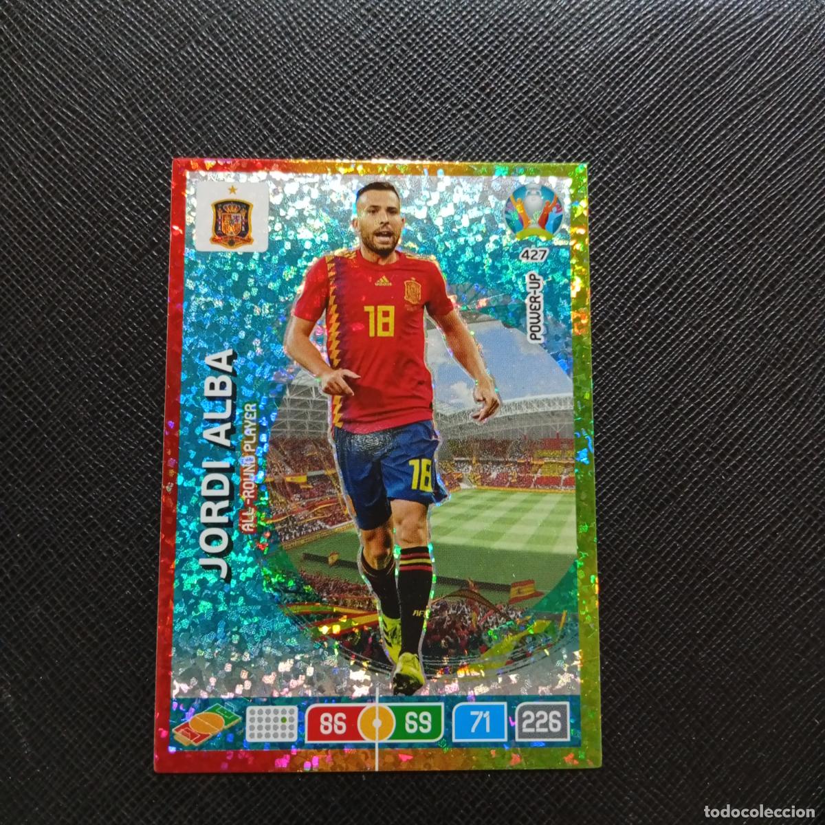 Cromos de f&uacute;tbol: 427 JORDI ALBA ESPA&Ntilde;A PANINI ADRENALYN XL UEFA EURO 2020 CROMO FUTBOL 20- A209 PG8