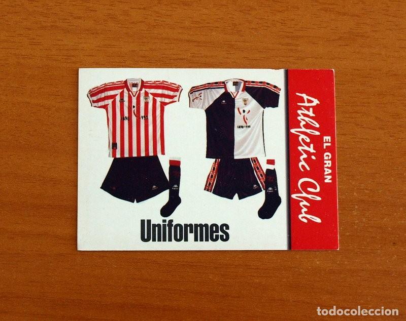 Cromos de F&uacute;tbol: Athletic de Bilbao - N&ordm; 14 Uniformes - El Gran Club Centenario - Panini Sports 1898-1998