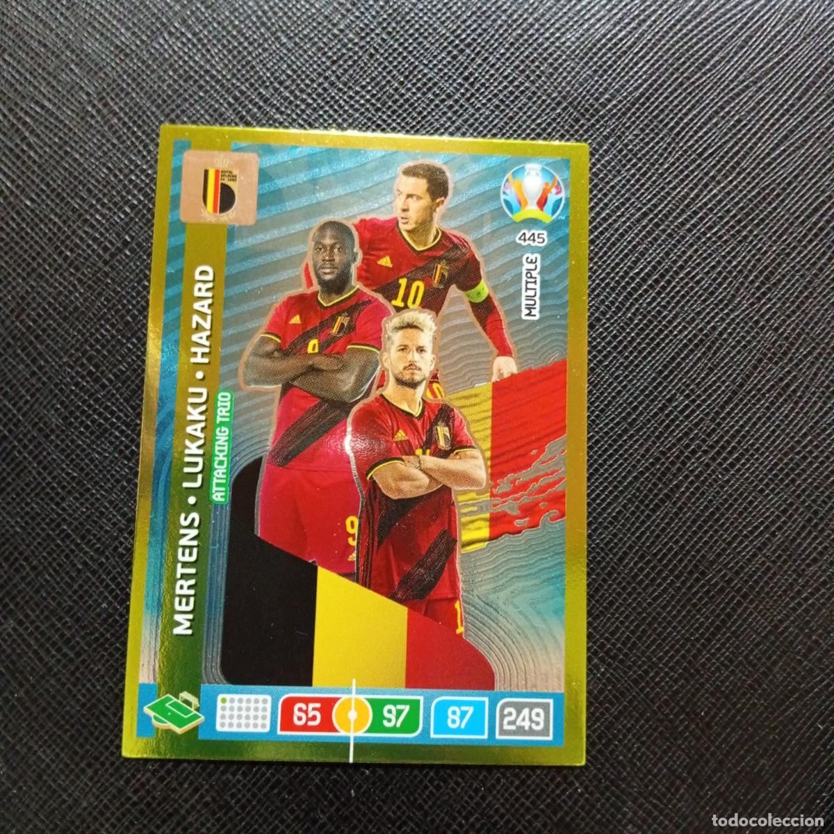 Cromos de F&uacute;tbol: 445 HAZARD LUKAKU BELICA PANINI ADRENALYN XL UEFA EURO 2020 CROMO FUTBOL 20- A209 PG9
